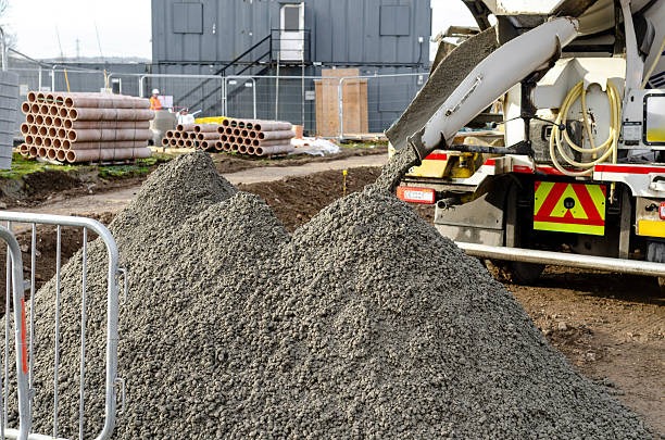 Volumetric concrete mixer pouring on-site in Hatfield