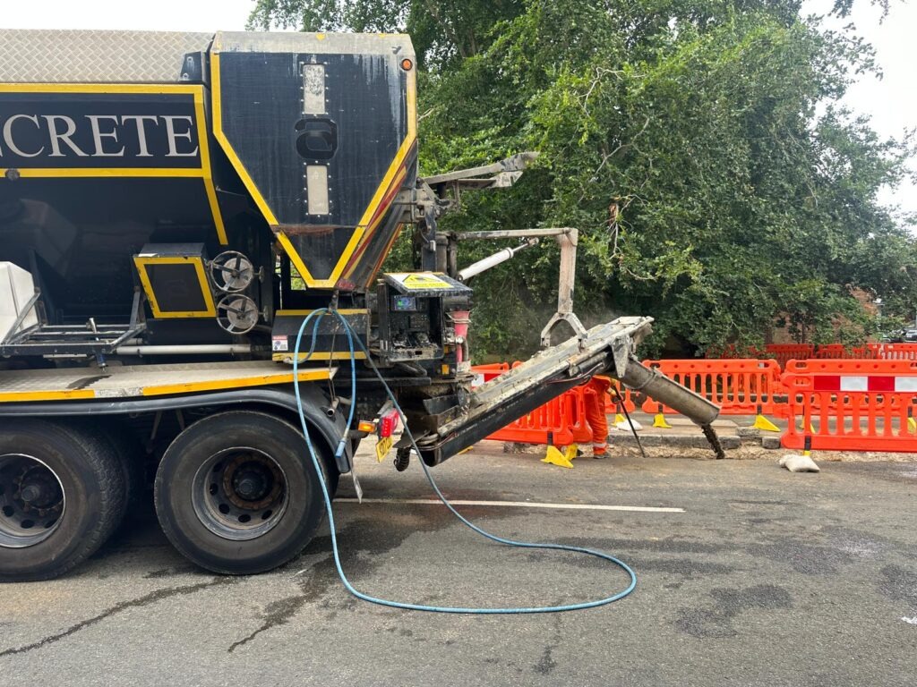 Ashville Volumetric Concrete Mixer Chute Discharge Hatfield